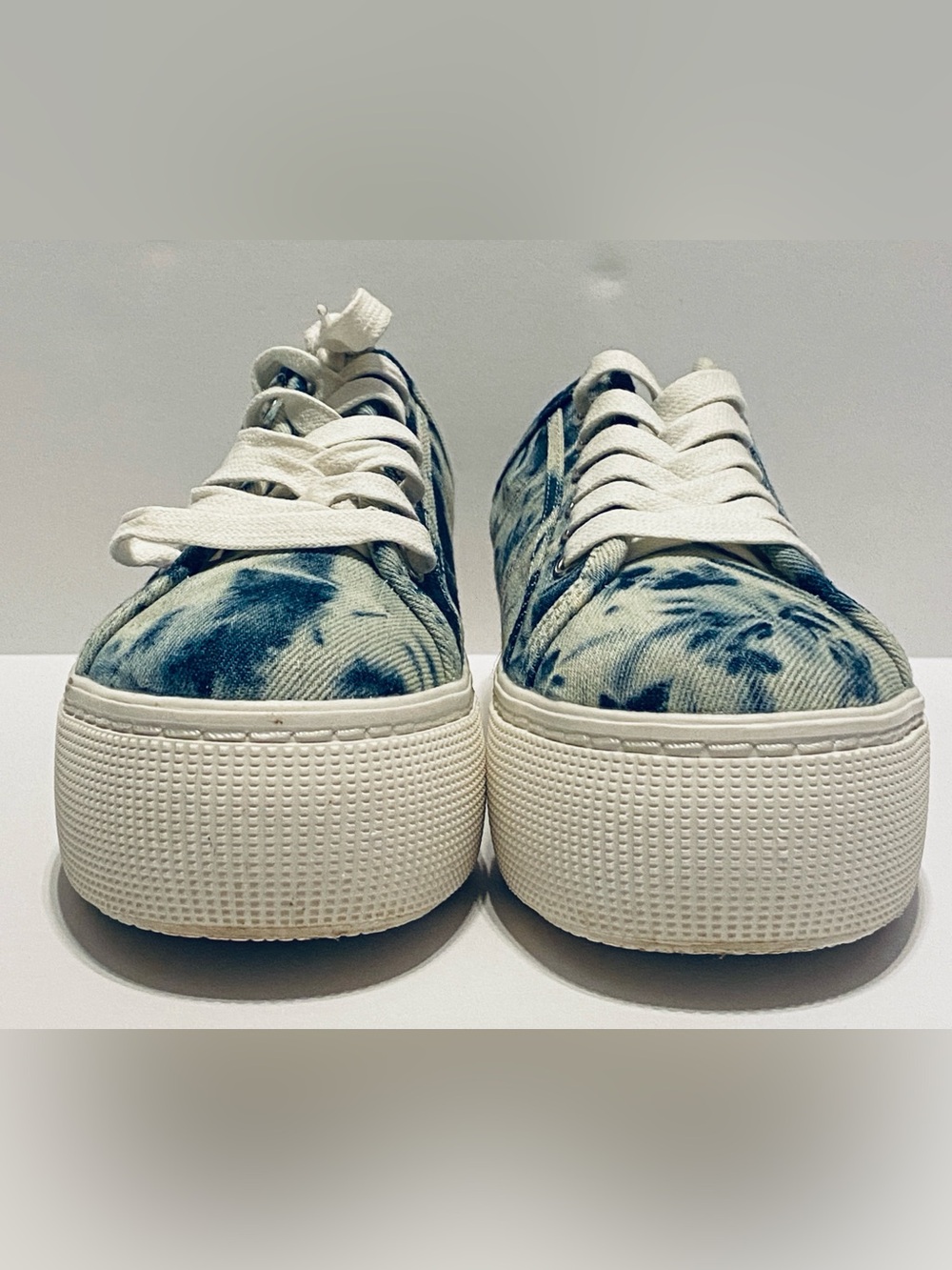 ABOUND-Size 8.5-Slid On, Tie Dye 1.5 Inches Platform Mule Canvas Sneakers